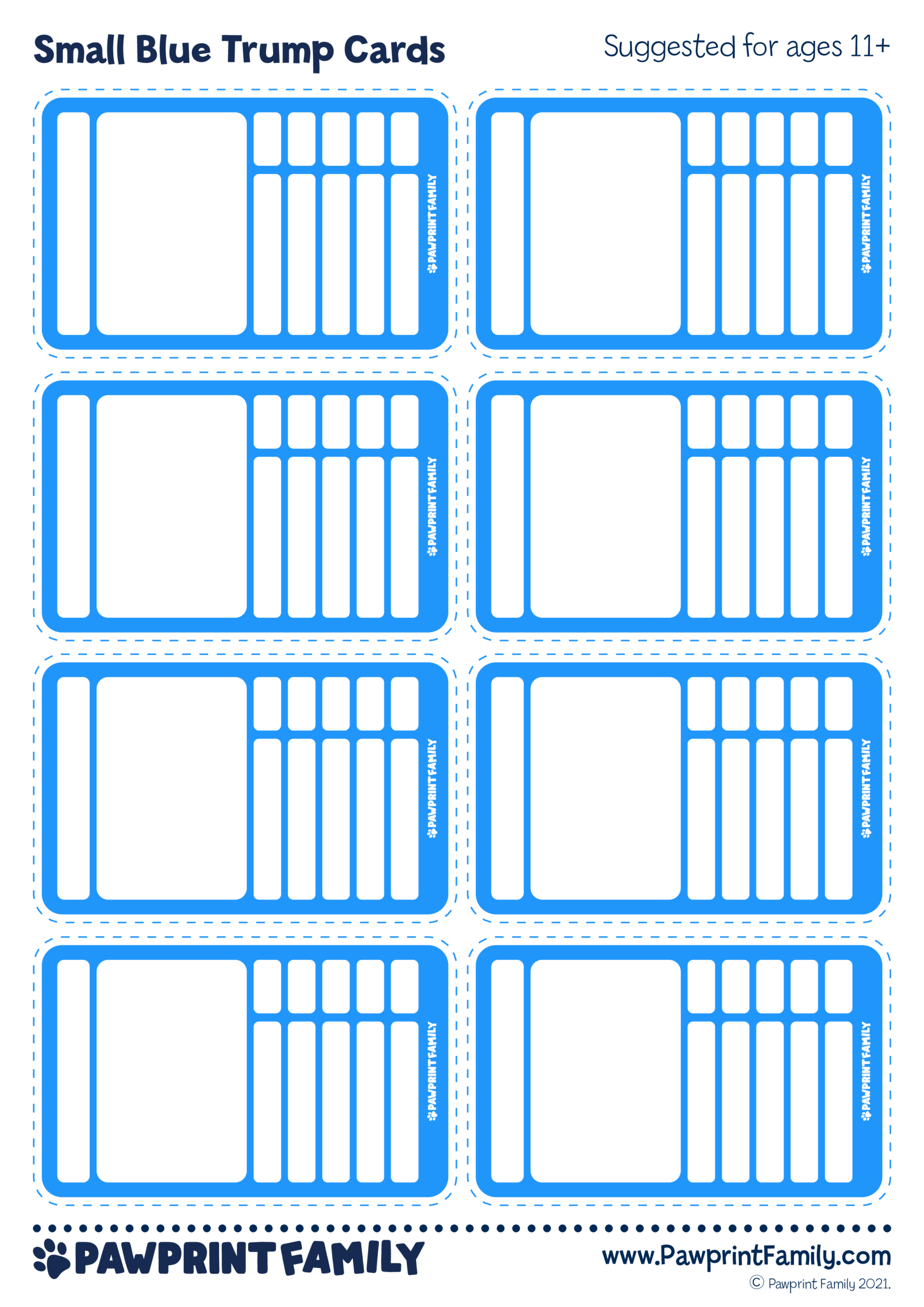 Trump Cards Template Pawprint Family Trump Cards Template Pawprint Family